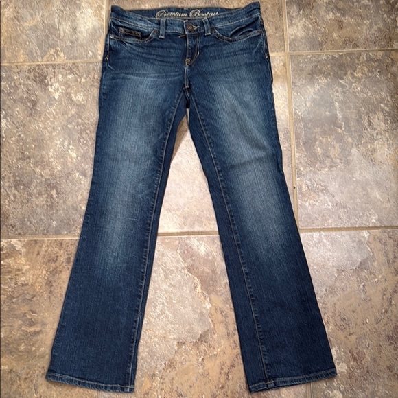 GAP Premium Boot Cut Mid Rise Jeans Timeless Classic Dark Wash Stretch Sz 4/27A - Picture 2 of 13